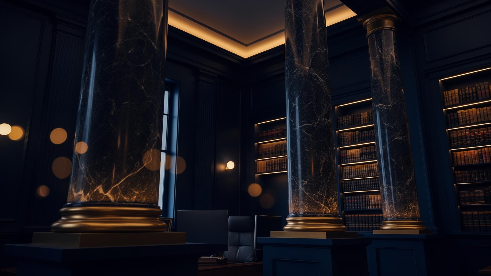 Professional legal office interior